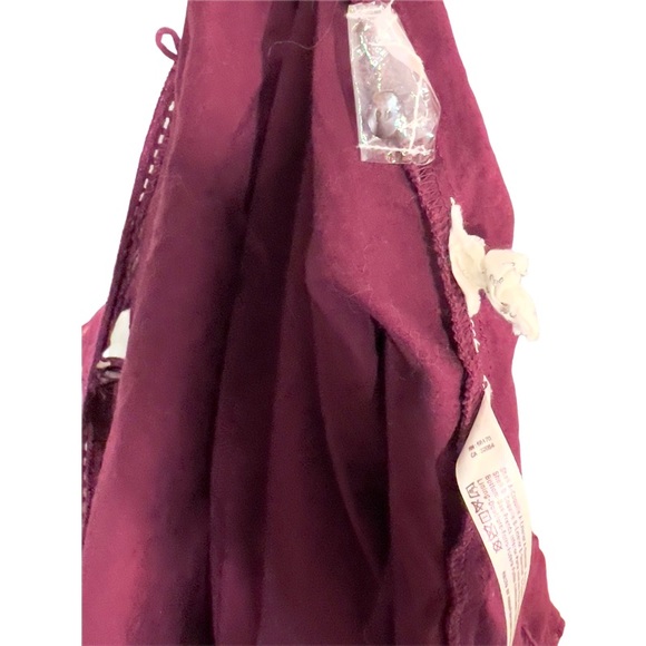 Free People Wine Angel Crochet Lace Mini Boho Cocktail Dress OB479564 M - Picture 14 of 16